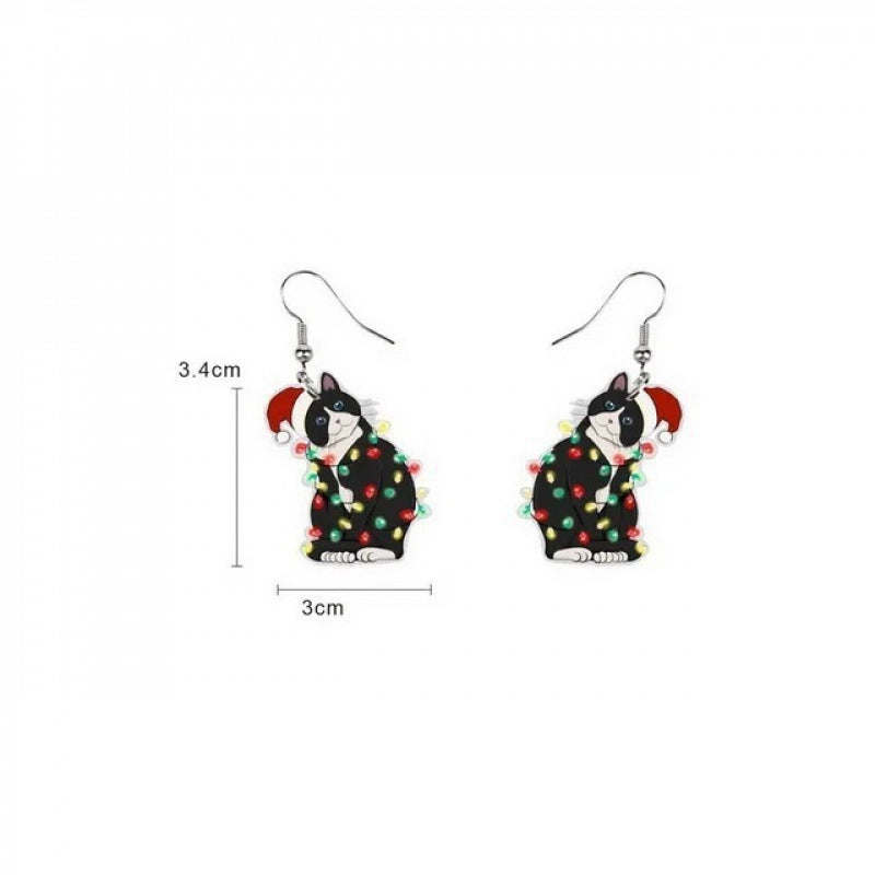 Wholesale Christmas  Acrylic Flat  Earrings
