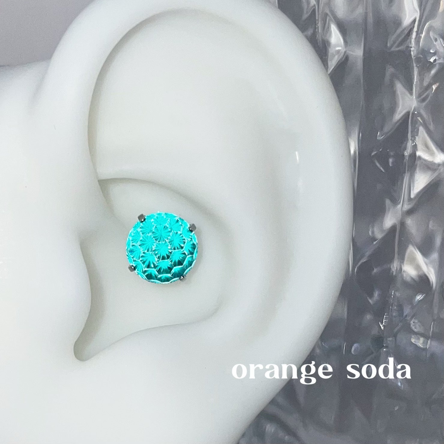 Wholesale Fireworks Titanium Steel Ear Bone Stud Earrings