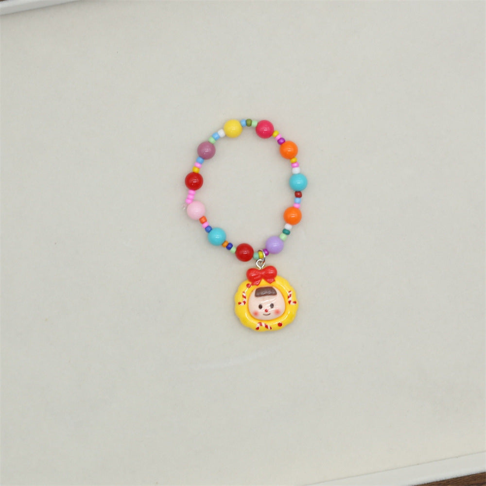 Wholesale Children's Colorful Graffiti Kindergarten Beaded Bracelet