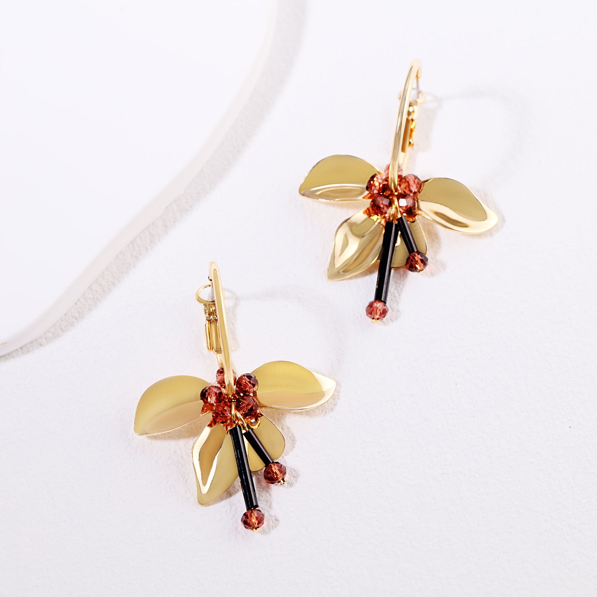 Wholesale Ballet Girl Fashion Retro Alloy Flower Earrings