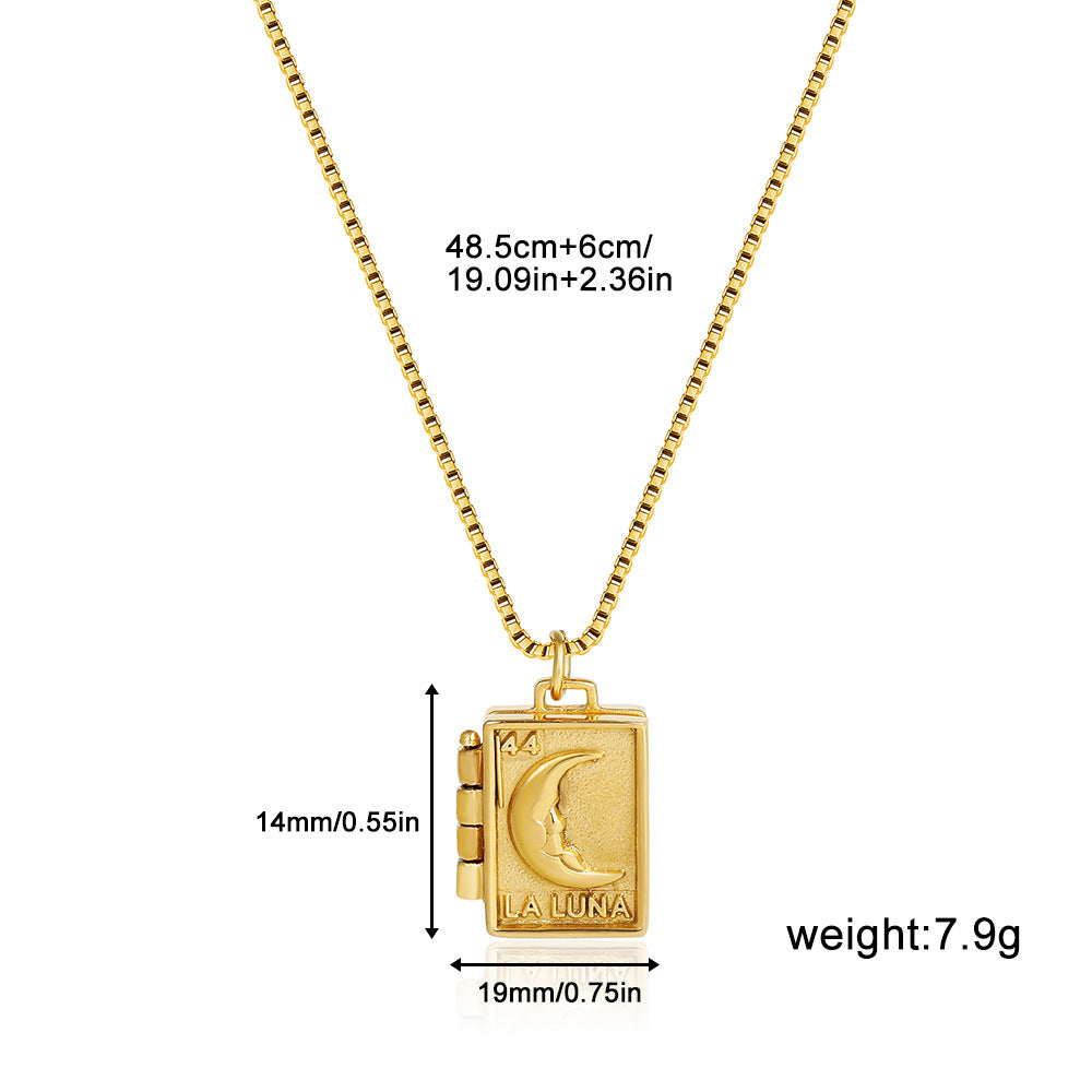 Wholesale  Stainless Steel 18K Gold Photo Necklace