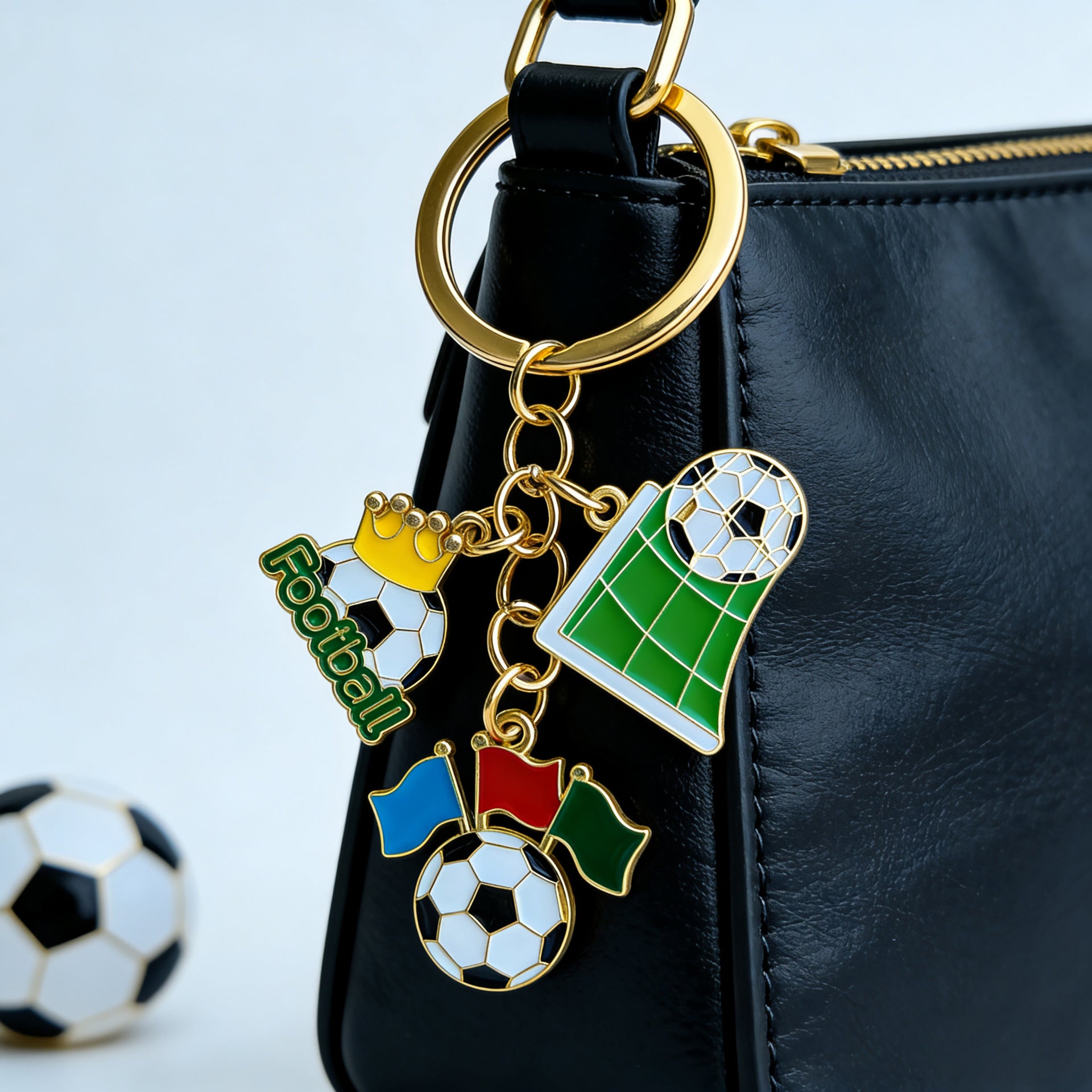 Wholesale 2 US Canada Mexico World Cup Alloy Pendant Keychain