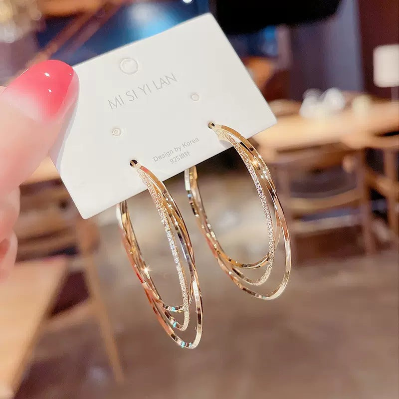 Wholesale Multi-layer Round Geometric Earrings ACC-ES-HaoWen007