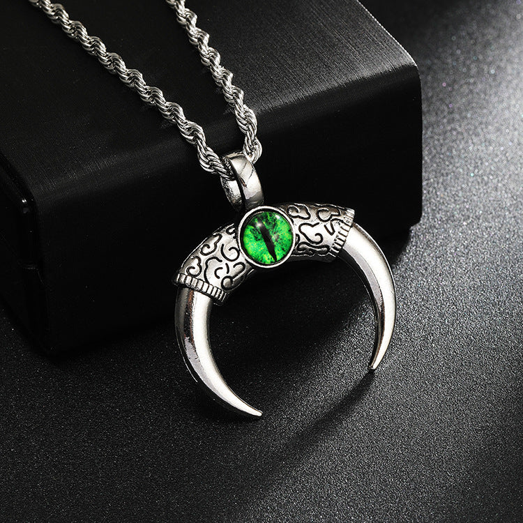 Wholesale Turquoise Crescent Pendant Necklace ACC-NE-Yuj004