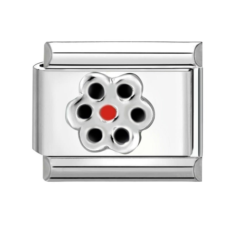 Wholesale Italian Charm Bracelet 9mm DIY Splicing Cute Cartoon Titanium Steel Composable Bracelet