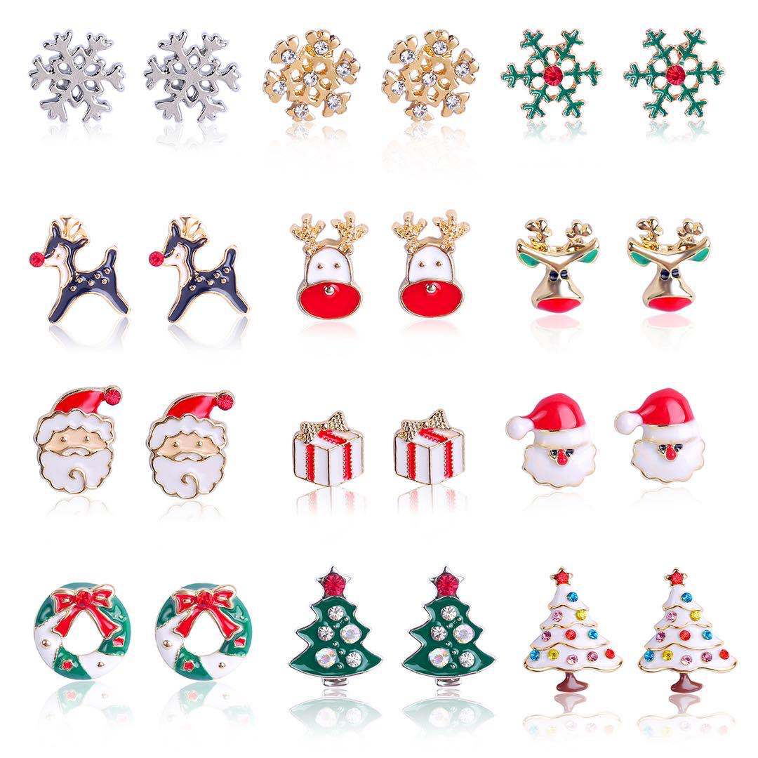 Wholesale Christmas Earrings Small Earrings Christmas Earrings