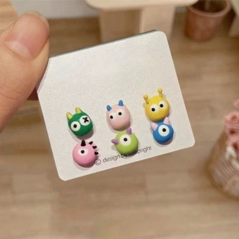Wholesale Cute Cat Fish Earrings,  Retro Asymmetrical Korean Style,  Alloy Earrings for Women,  Party Accessory