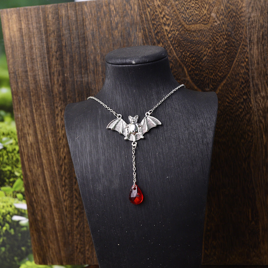 Wholesale Zinc Alloy Electroplated Bat Earrings Retro Gothic  Party Fashion Accessory