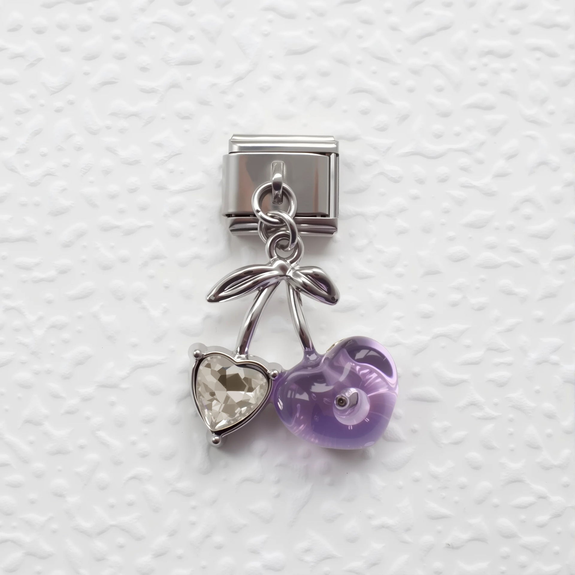 Wholesale 5pcs/pack Hearts and Love Italian Charms Single Section Creative Stainless Steel Composable Bracelet