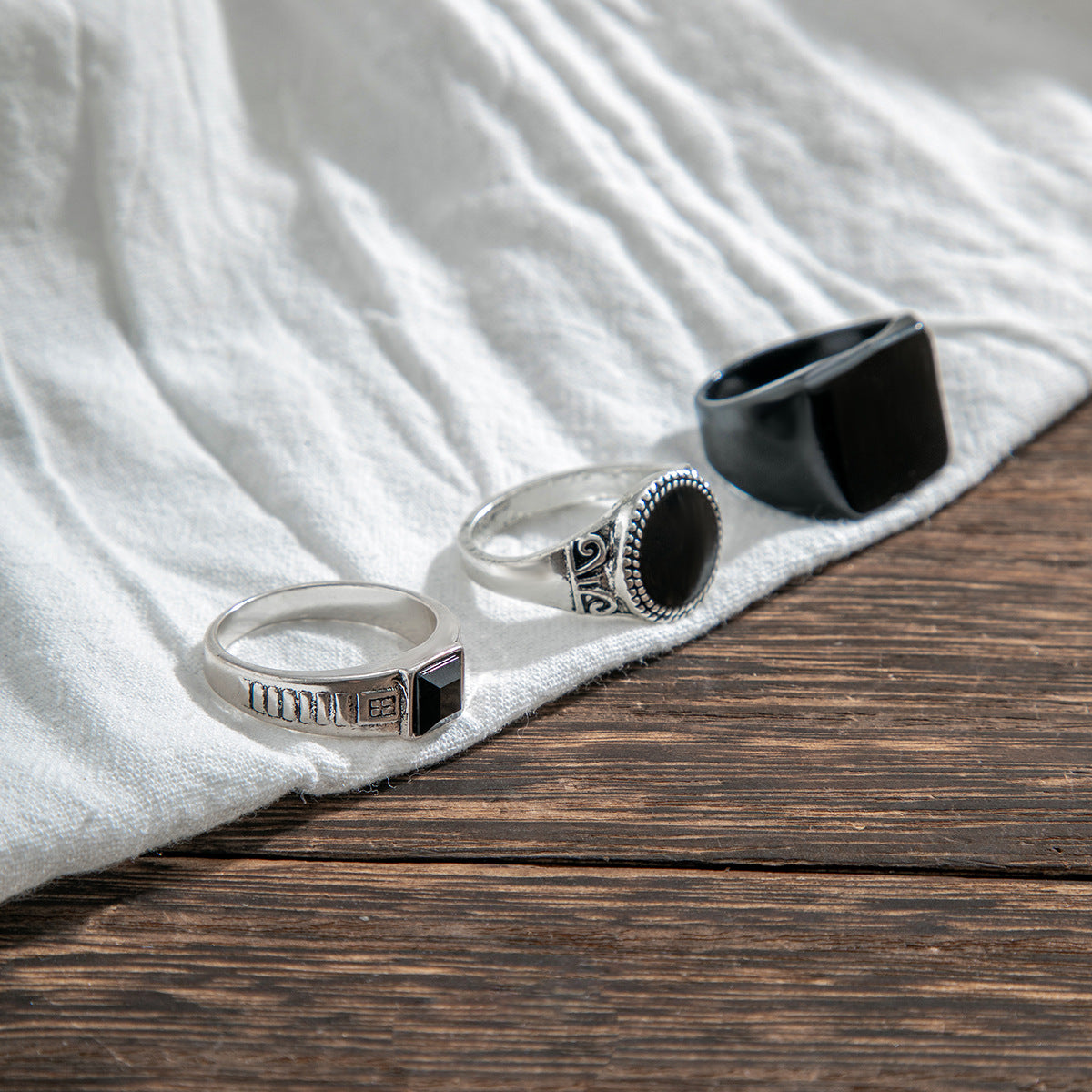 Wholesale Vintage Geometric Men' s Ring,  Alloy Electroplated Jewelry Accessory for Daily Wear