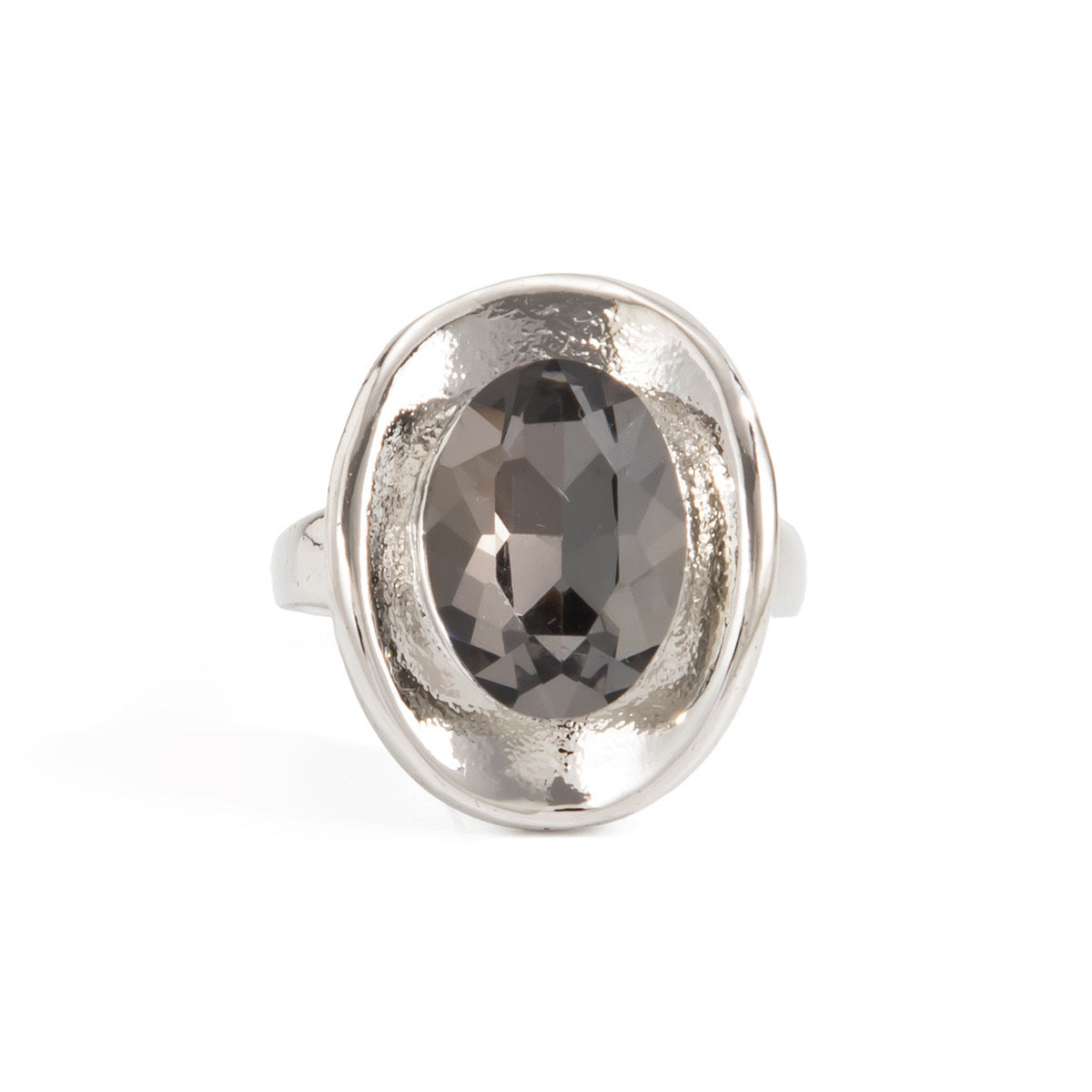 Wholesale Modern Unisex Open Ring Alloy Geometric Black Gray Boutique Resale Fashion Accessory