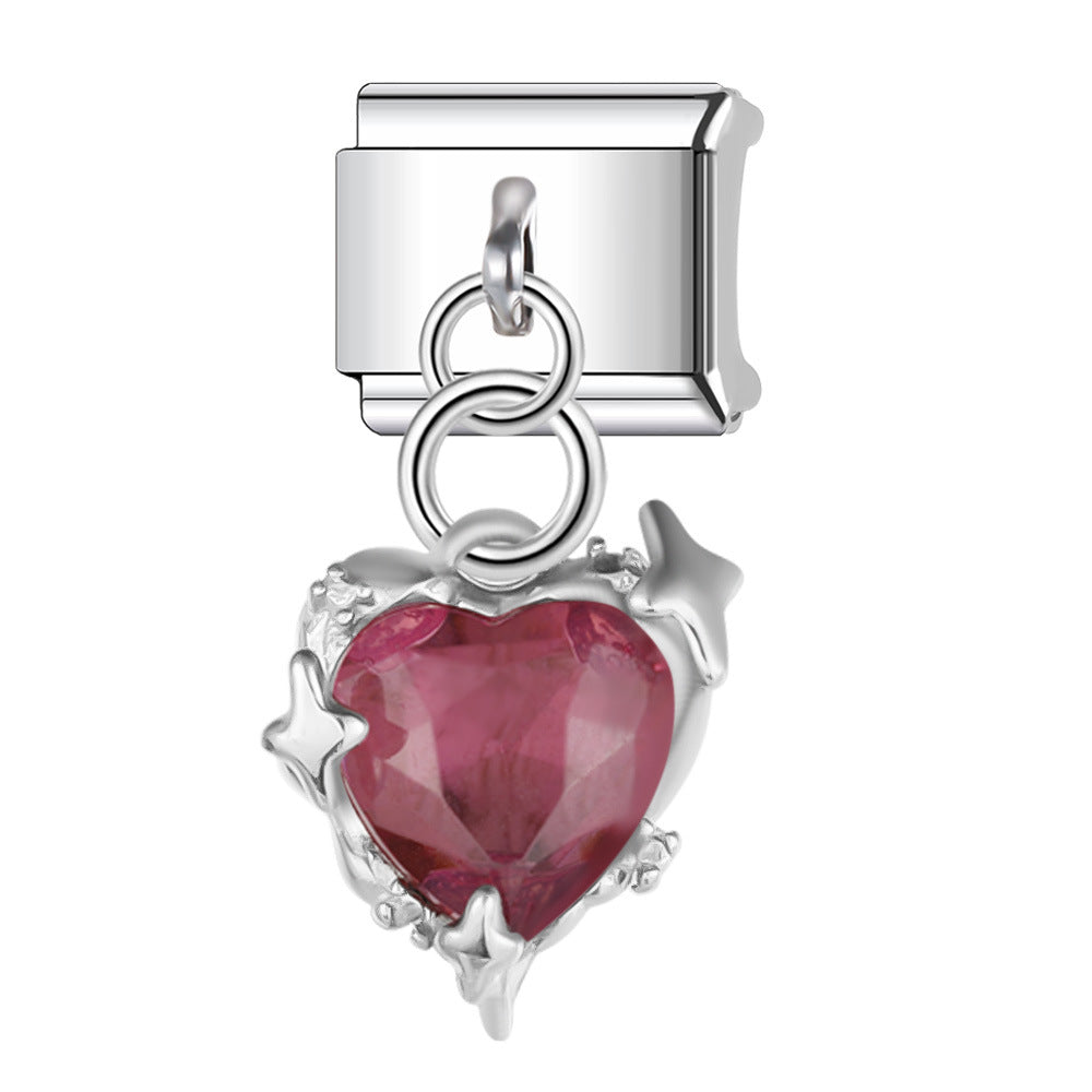 Wholesale  Italian Charm Bracelet 9mm DIY  Pendant Creative Stainless Steel Composable Bracelet