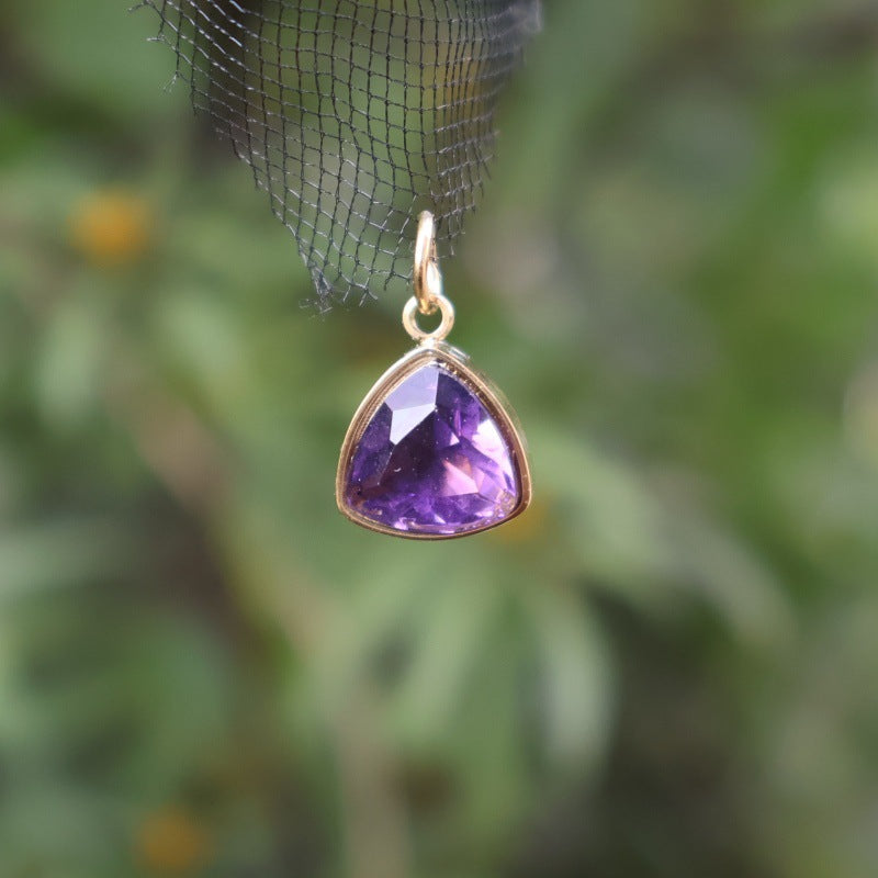 Wholesale DIY Stainless Steel December Birthstone Colored Zirconia Necklace