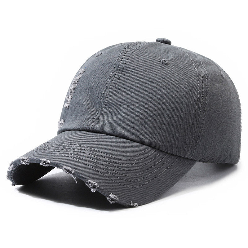 Wholesale Ripped Soft Top Smooth Cotton Hat Baseball Cap ACC-HT-XuanWei001