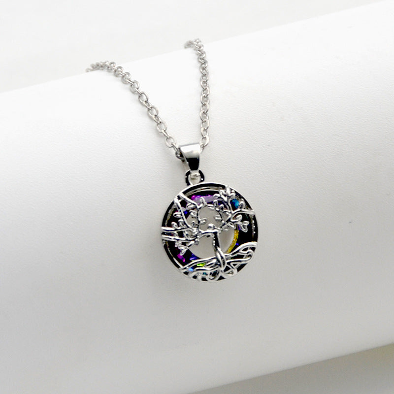 Wholesale Tree of Life Crystal Pendant Necklace