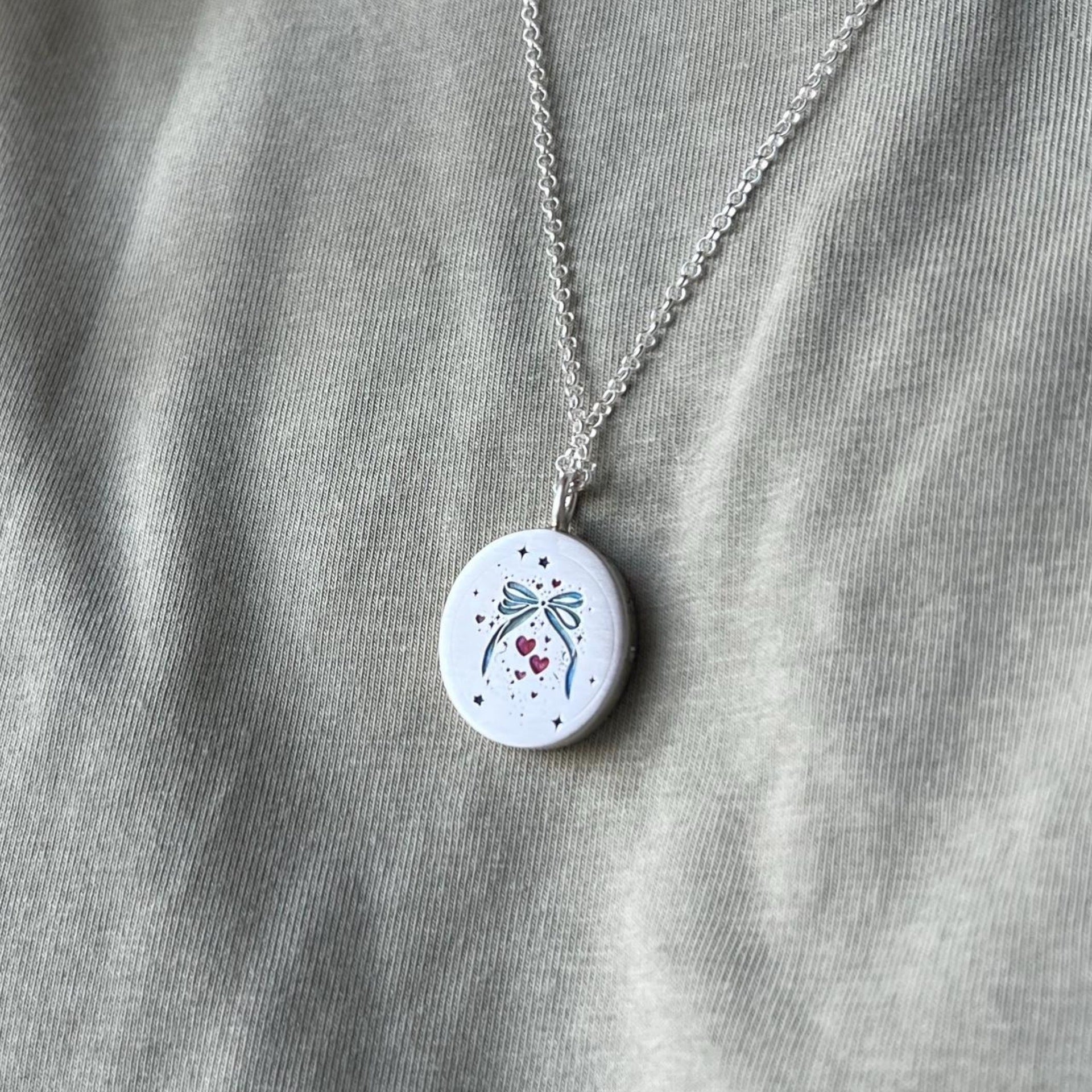 Wholesale Titanium steel painted oil drip rabbit dog necklace