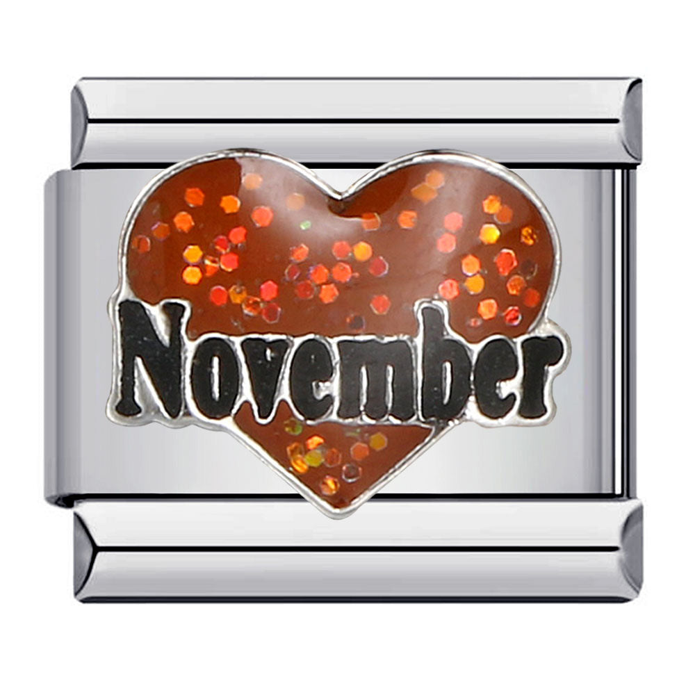 Wholesale Italian Charm Bracelet 9mm DIY Splicing Removable Red Heart Stainless Steel Composable Bracelet