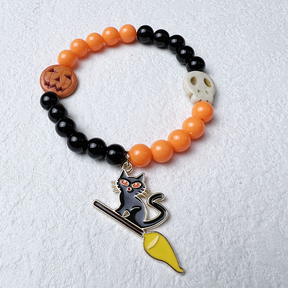 Wholesale Halloween Pumpkin Acrylic Bracelet ACC-BT-Nanh012