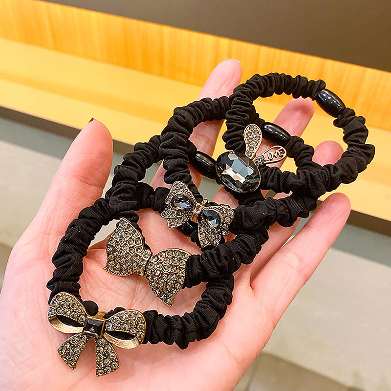 Wholesale Alloy Rhinestone Hair Scrunchies ACC-HS-Huidi026