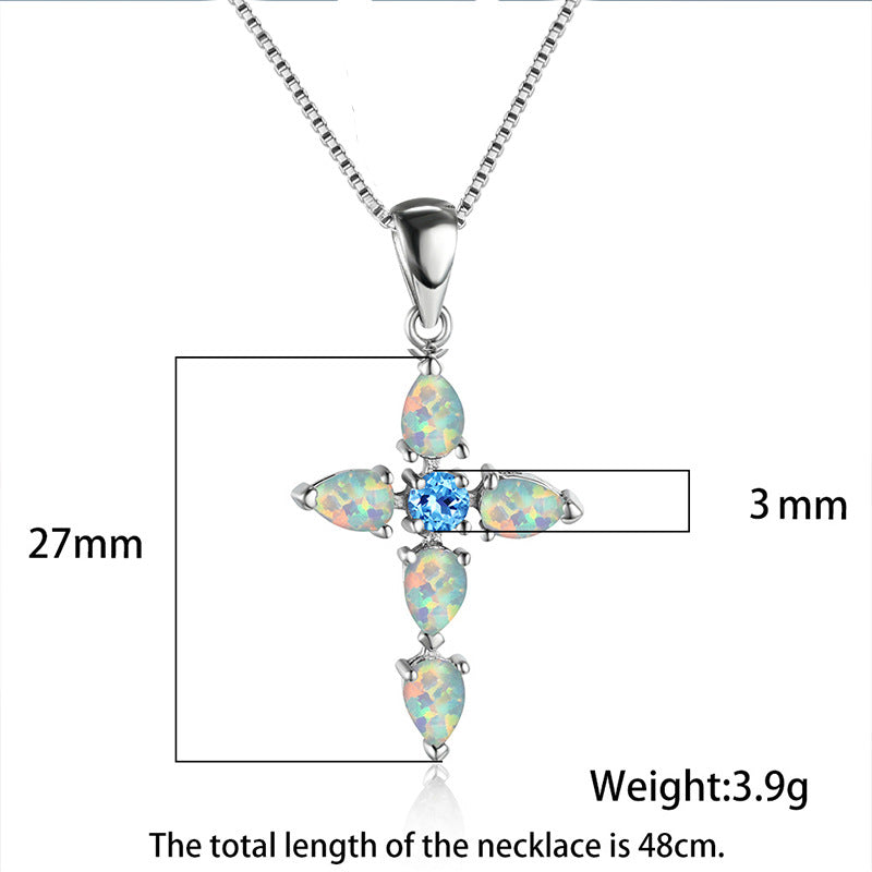 Wholesale  cross pendant necklace clavicle chain