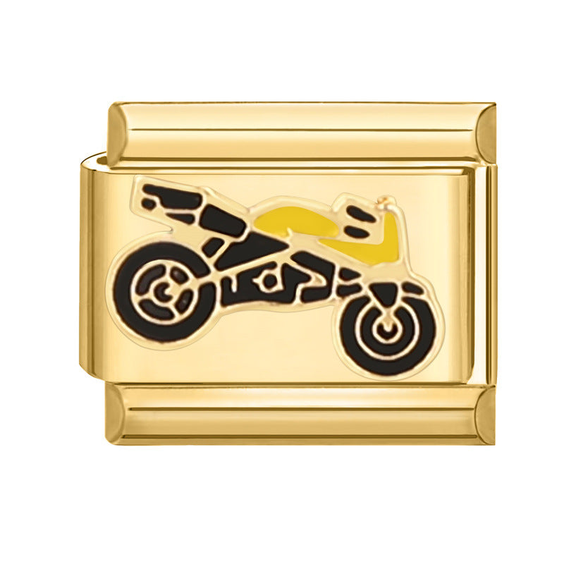 Wholesale Italian Charm Bracelet 9mm DIY Splicing Removable  Stainless Steel Composable Bracelet