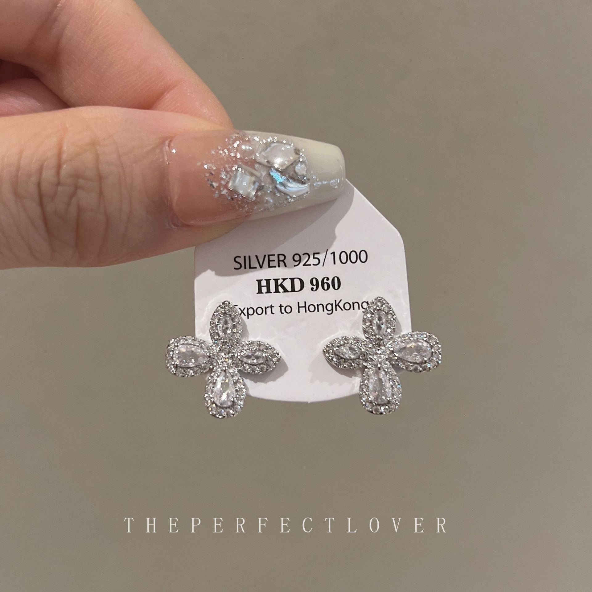 Wholesale Light Luxury Zircon Flower Earrings ACC-ES-ZhiRui008