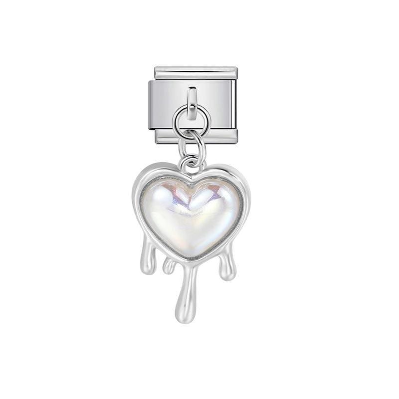 Wholesale Stainless Steel DIY Pendant Charms - Modern Unisex Jewelry Making Components for Boutique Resale
