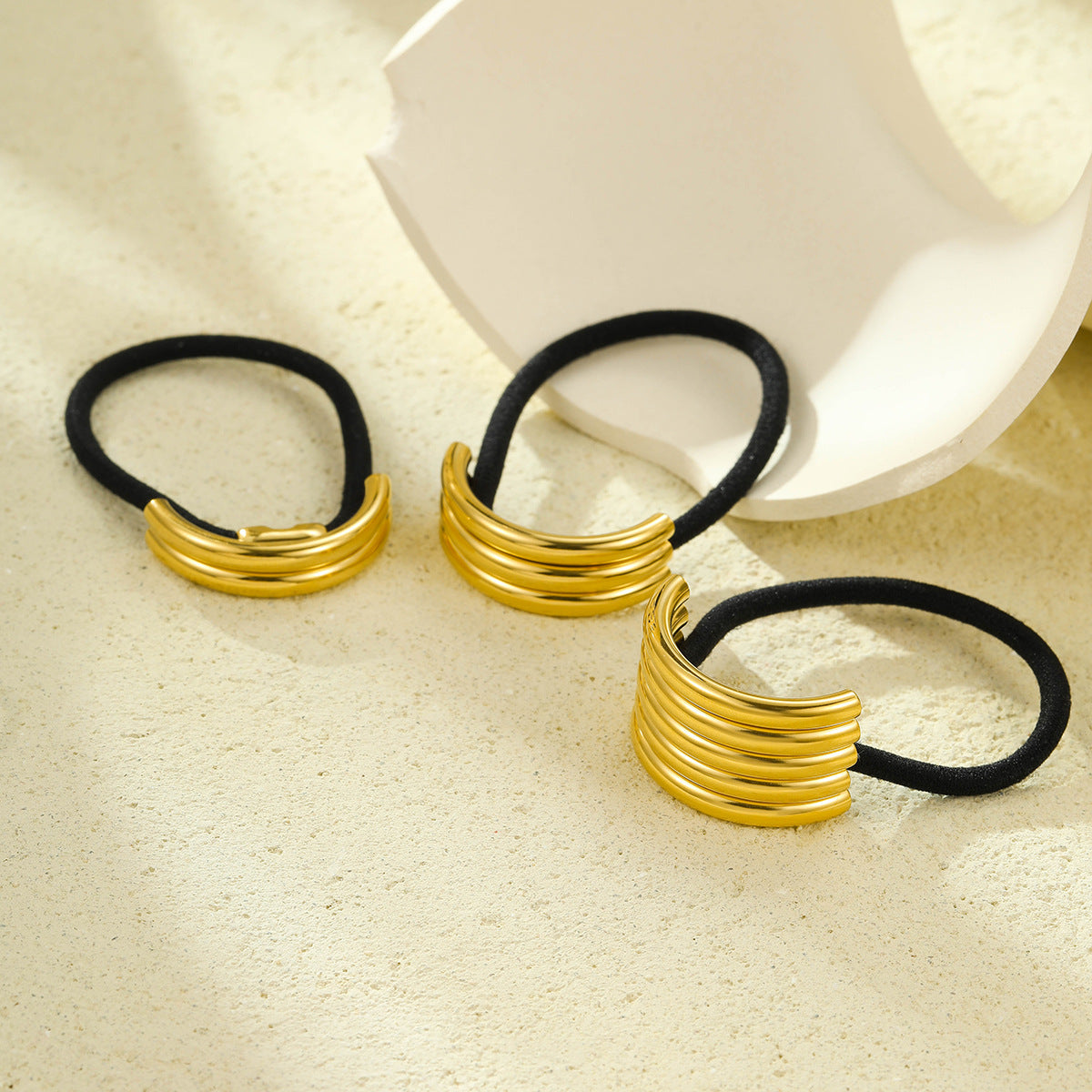 Wholesale Titanium Steel Multi-layer Arc Hair Rope Hair Scrunchies