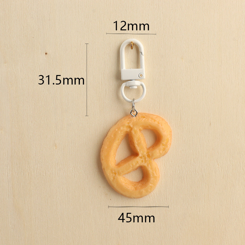 Wholesale  Cookie Keychain Pendant Cute and Creative Keychains