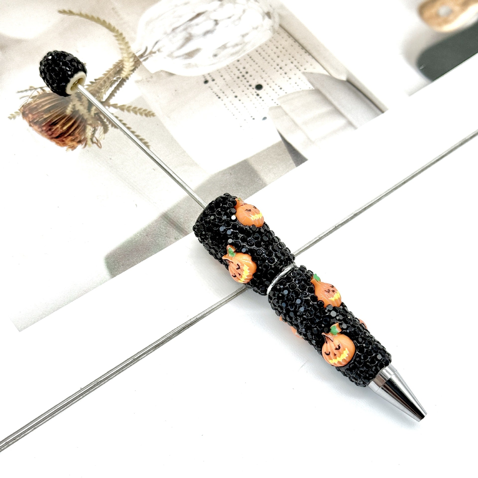Wholesale  DIY  Pumpkin Beadable Pens