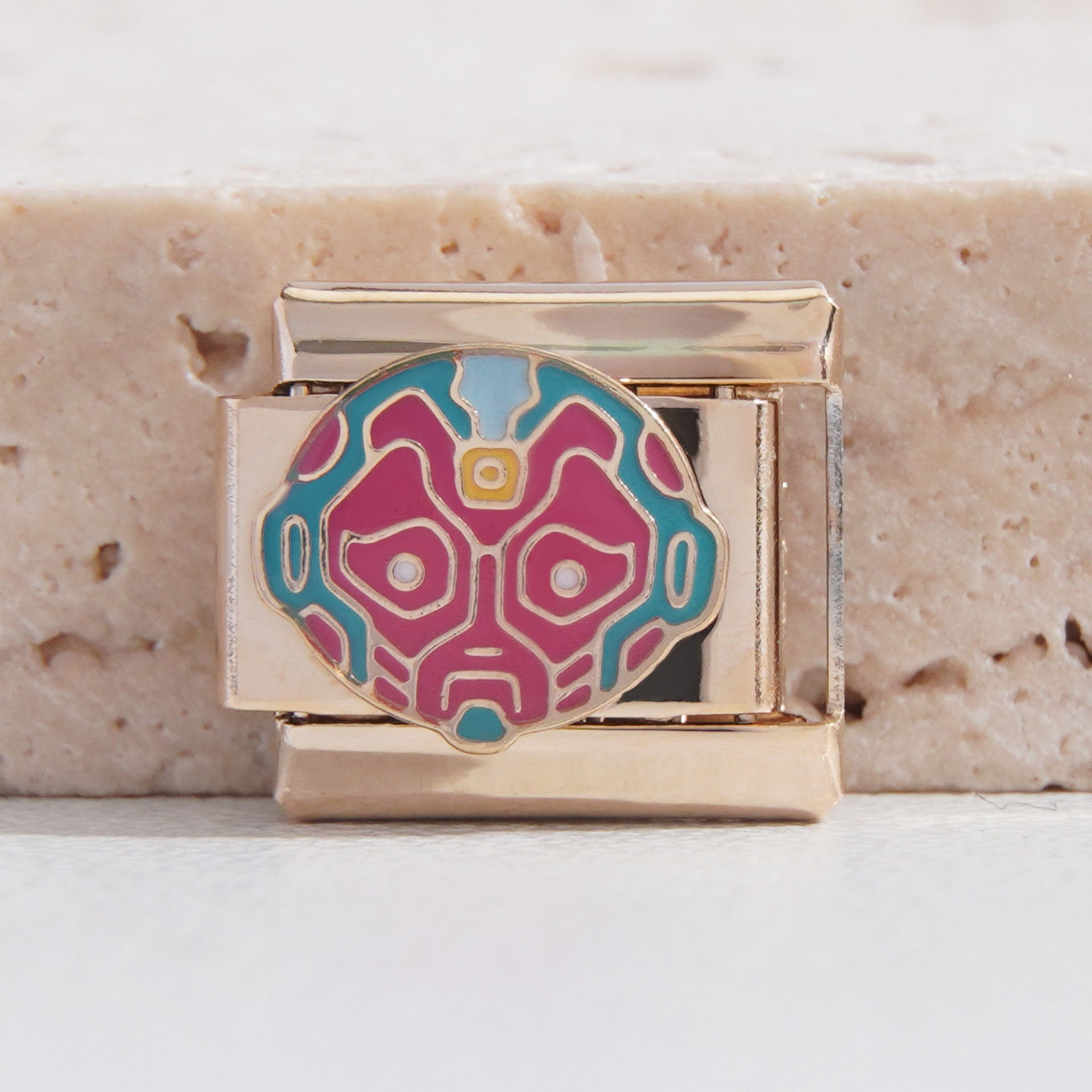 Wholesale Italian Charm Bracelet 9mm DIY Splicing Creative Pattern Stainless Steel Composable Bracelet