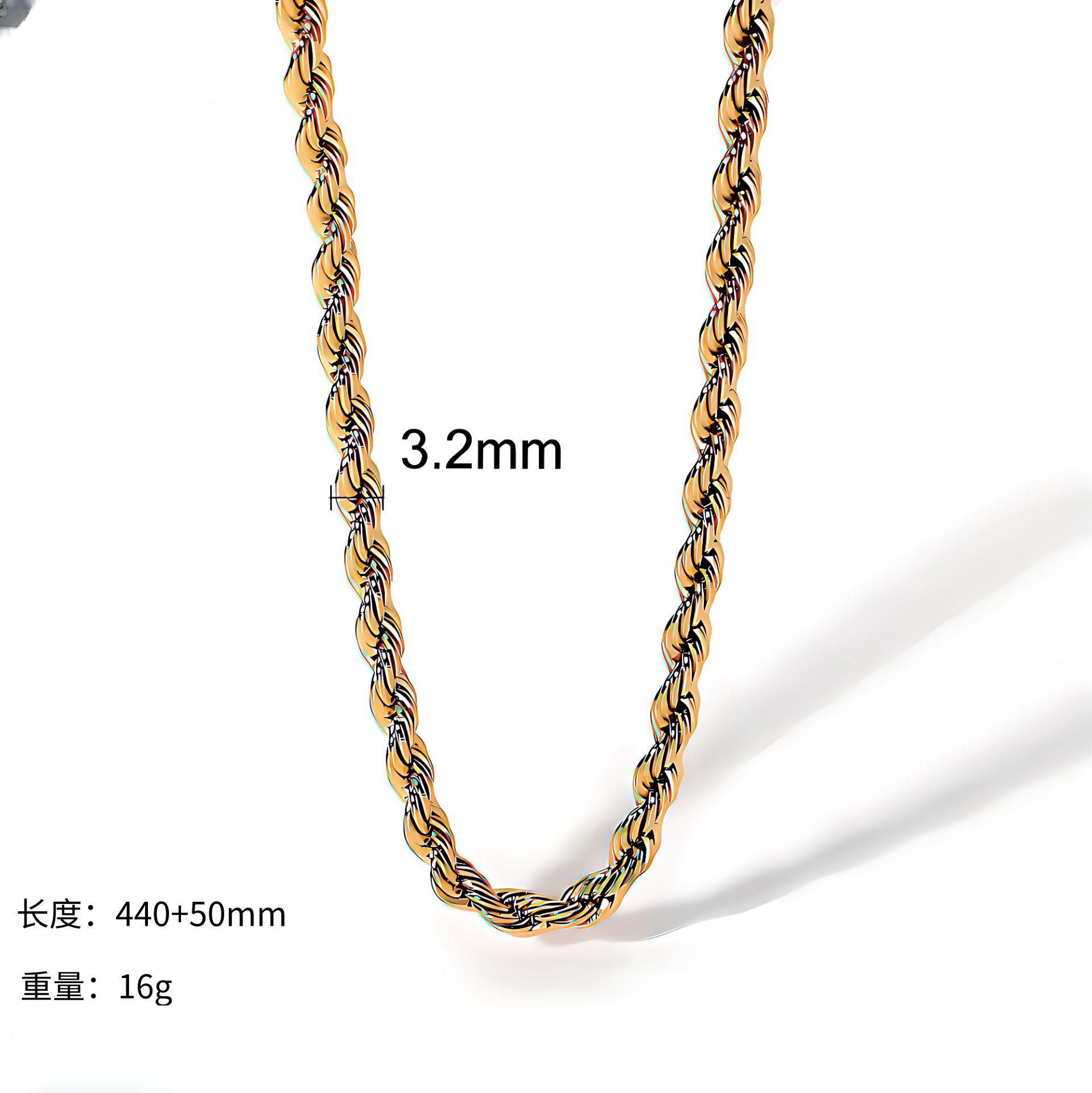 Wholesale Titanium Steel Necklace High-grade Gold Plated Necklace ACC-NE-ZhenYou001