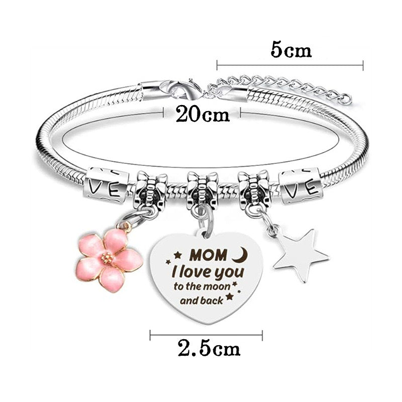 Wholesale Stainless Steel  Snake Bone  Mother's Day Thanksgiving Christmas Easter Bracelet