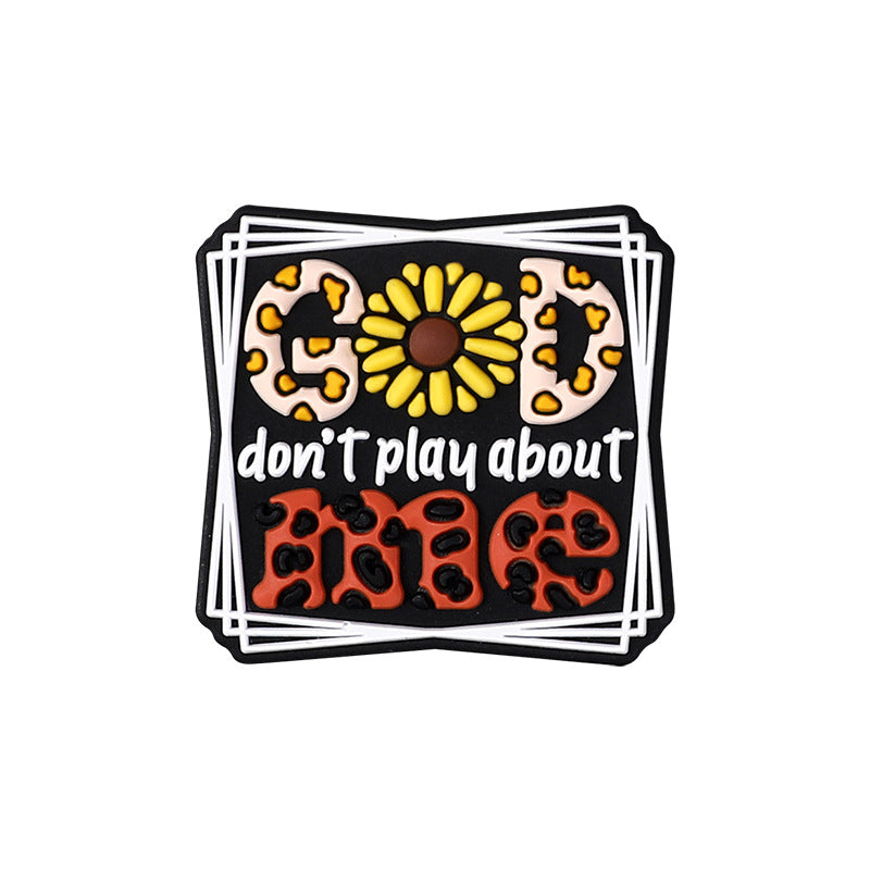 Wholesale 20pcs Cross Sunflower Silicone Focal Beads DIY Bead Accessories ACC-BDS-RongFa053