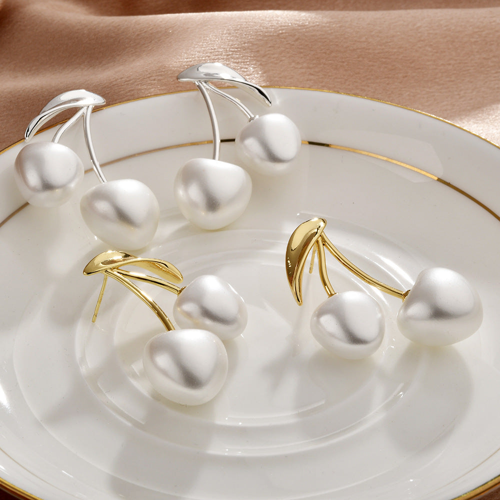 Wholesale Cherry Ball Pearl Earrings