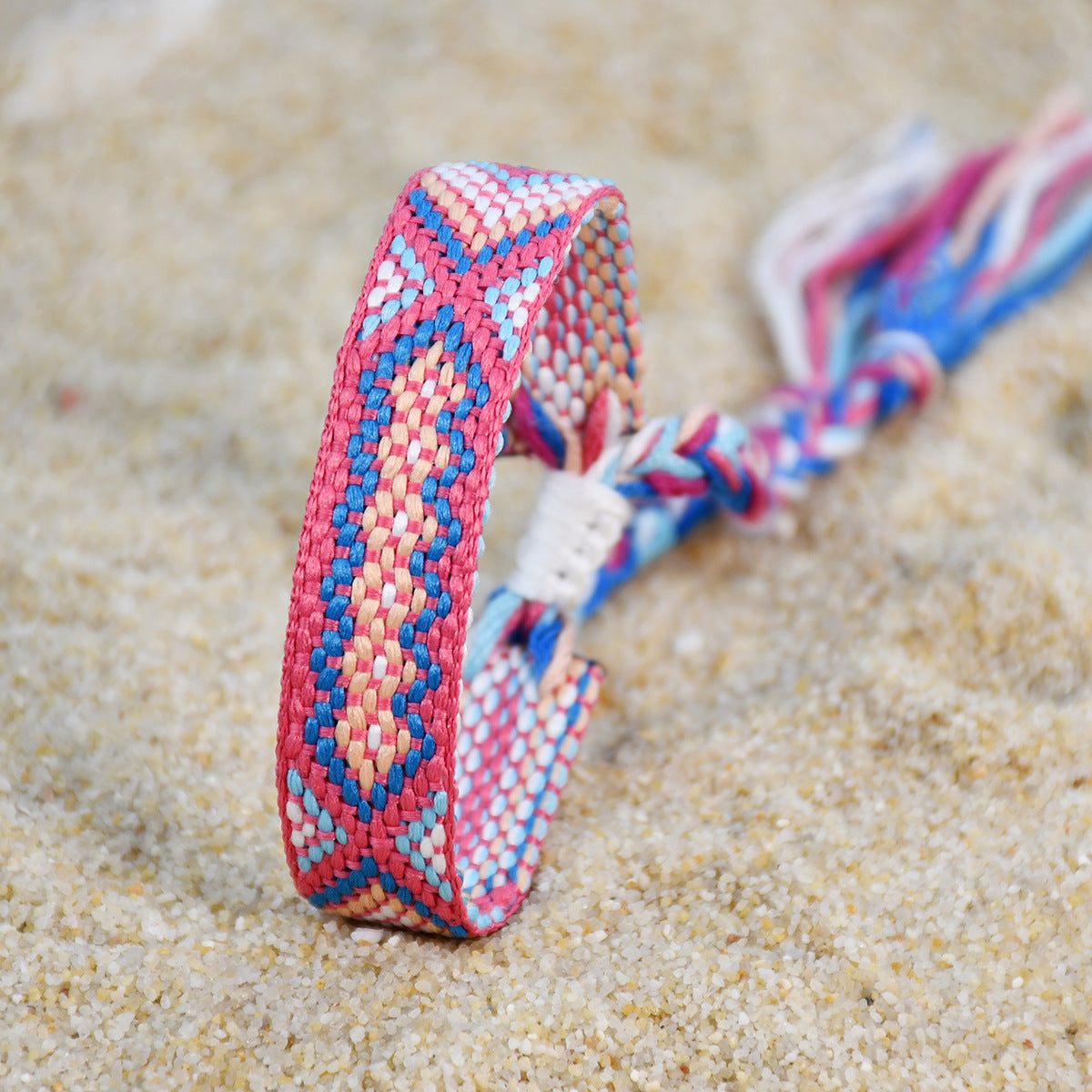 Wholesale Colorful Tassel Lucky Handmade Woven Bracelet Miyuki ACC-BT-Youf002