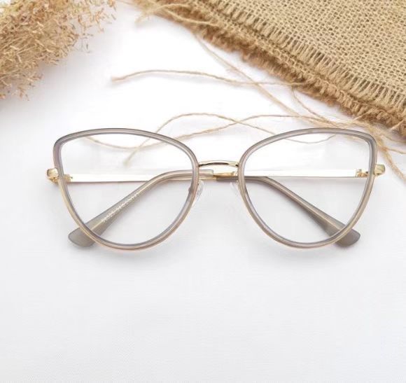 Wholesale Optical Glasses for Women Retro Plain Glasses Anti-blue Light Glasses Vintage ACC-SG-Dingc007