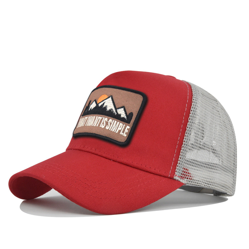 Wholesale Embroidered hill animal summer sunshade net hat