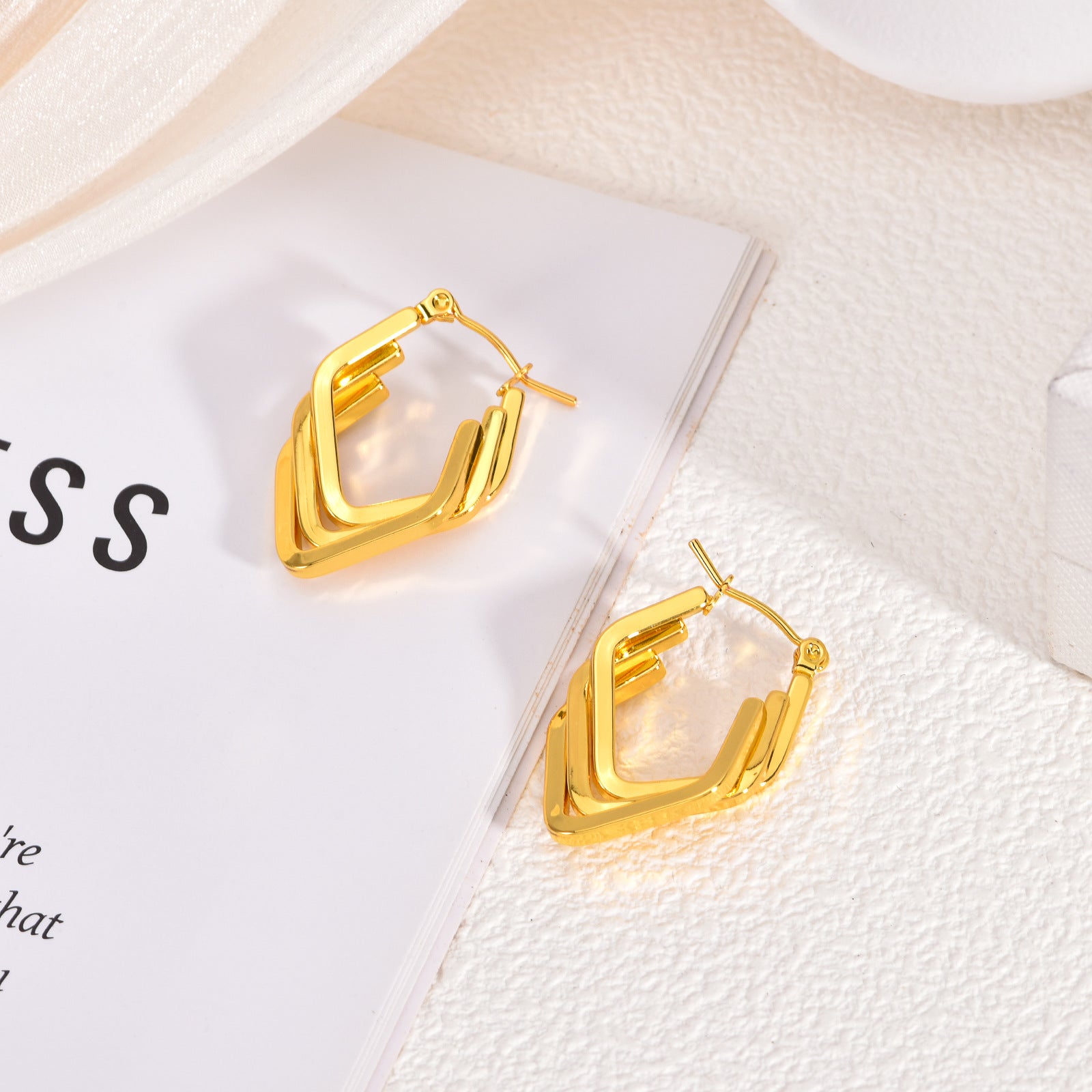 Wholesale Stainless steel gold ring