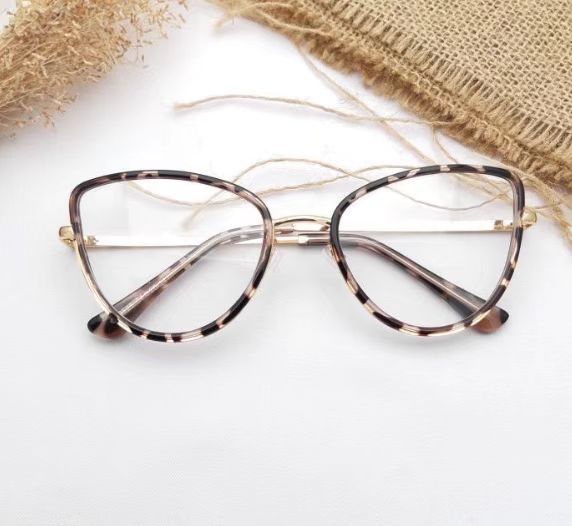 Wholesale Optical Glasses for Women Retro Plain Glasses Anti-blue Light Glasses Vintage ACC-SG-Dingc007