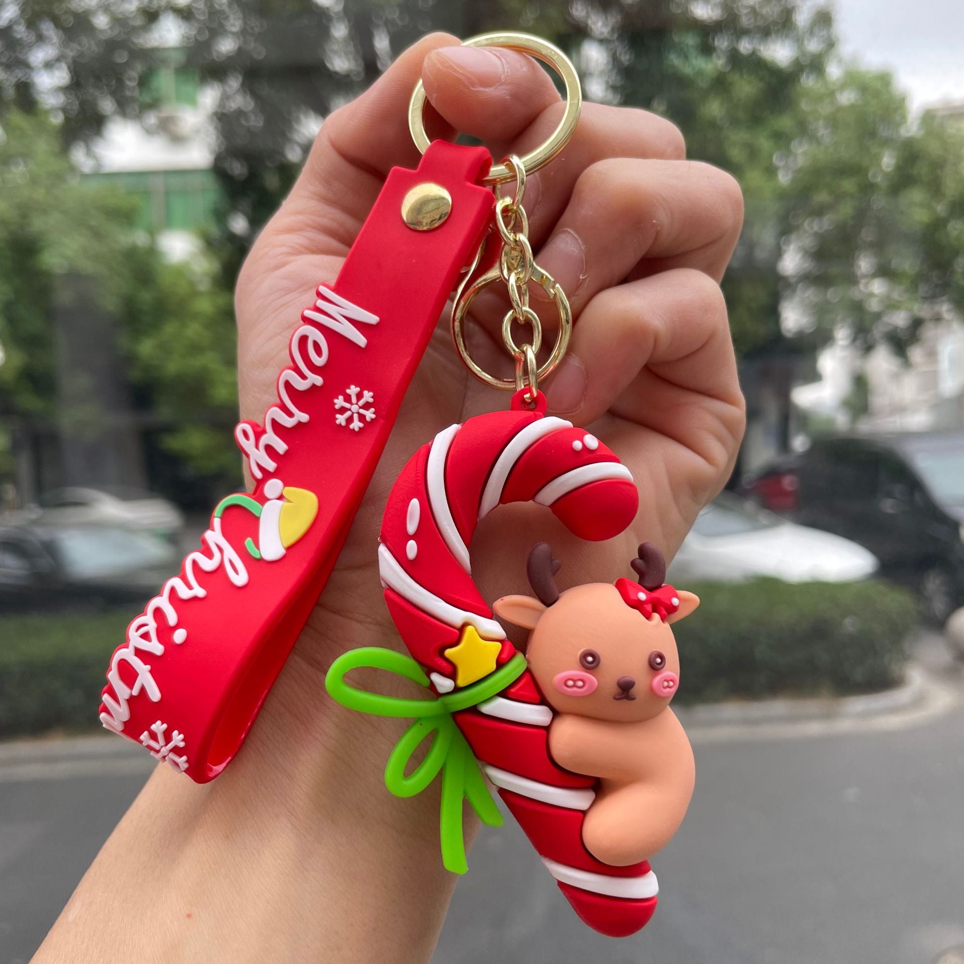 Wholesale  Christmas snowman Keychains