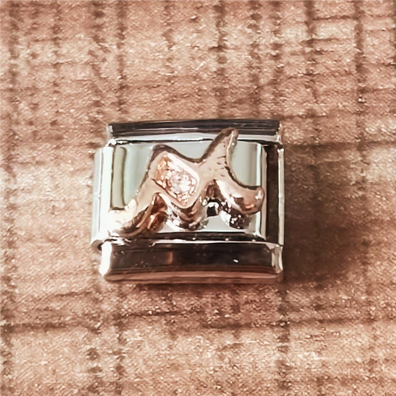 Wholesale Italian Charm Bracelet 9mm DIY Splicing Removable Stainless Steel Letter Composable Bracelet ACC-BT-XY067