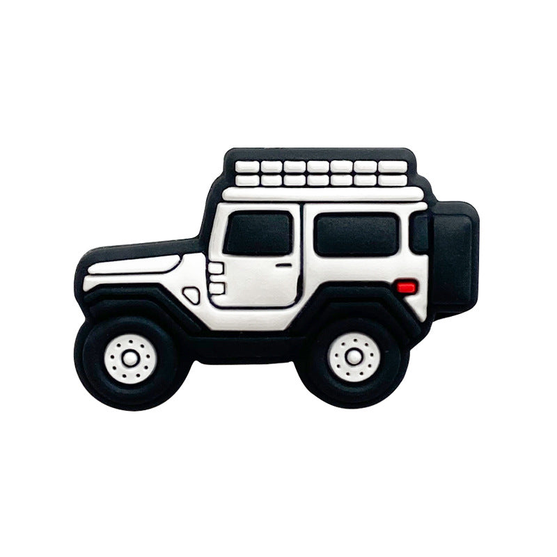 Wholesale 10pcs Cartoon Car Silicone Beads Focal Beads DIY Accessories ACC-BDS-WDX076