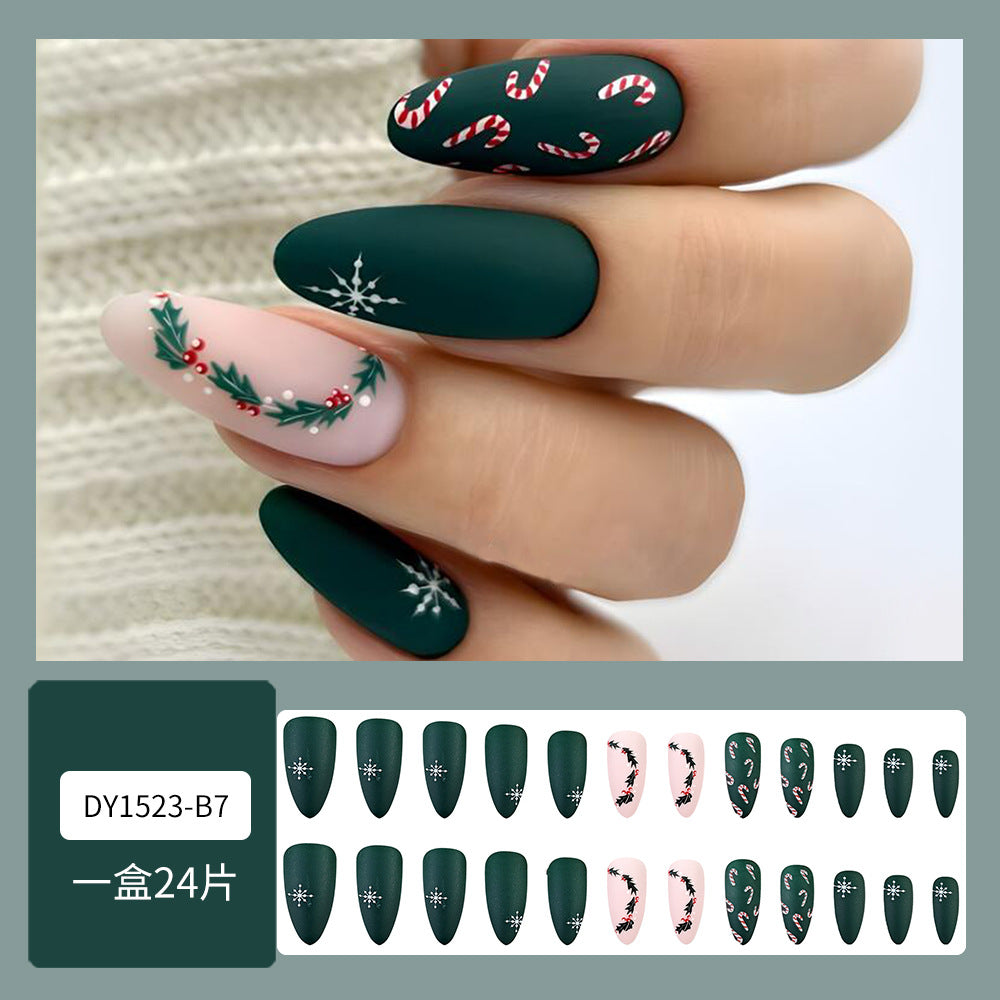 Wholesale 24 Pieces/box Christmas Snowflake Nails Kits Nail Stickers ACC-NS-QXJ036