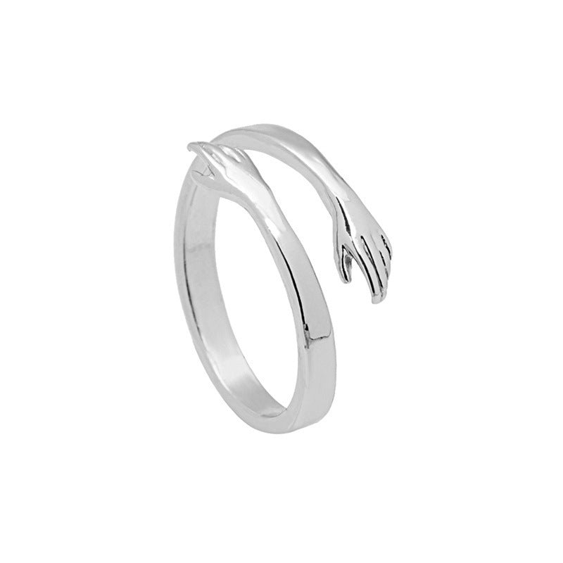 Wholesale Rhinestone Butterfly Cat Ear Zipper Alloy Ring ACC-RS-MDD002