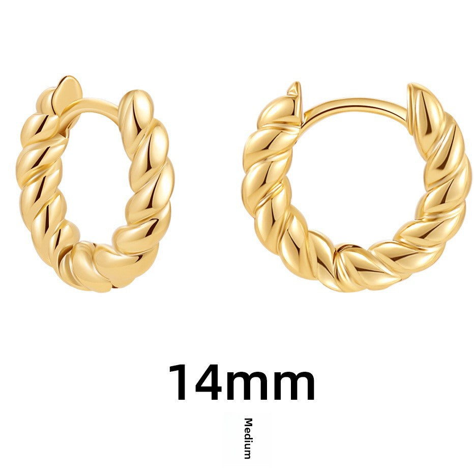 Wholesale Stainless Steel Earrings Hollow Copper Five-pointed Star Love Earrings