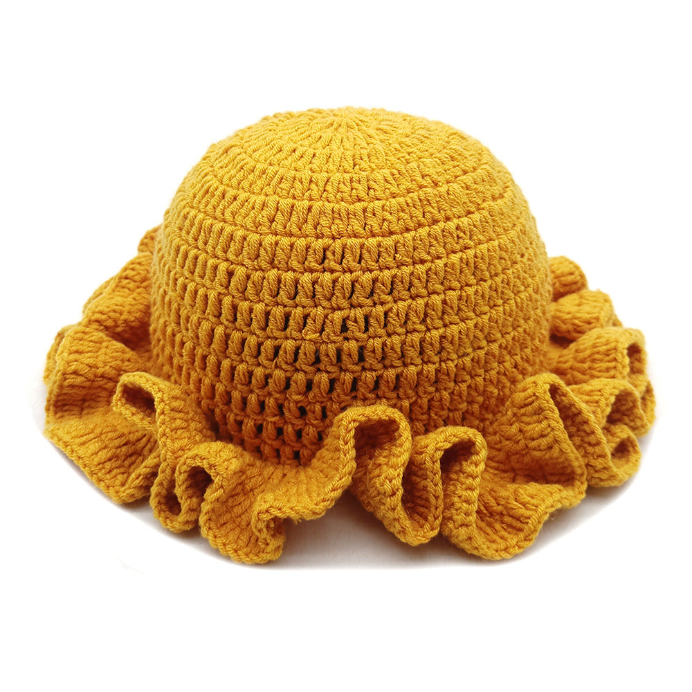 Wholesale  ruffled hat hat hat fashion personality  wool hat