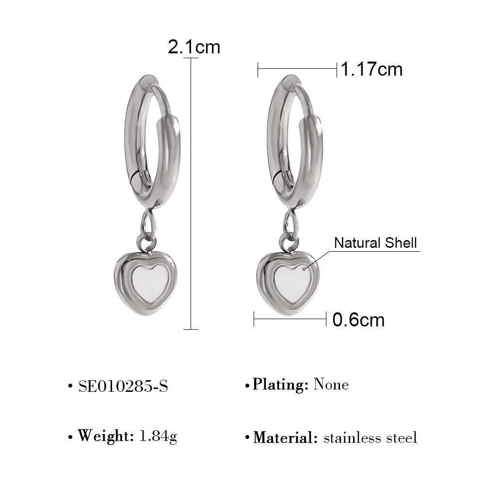 Wholesale Heart Diamond Series Retro Earrings