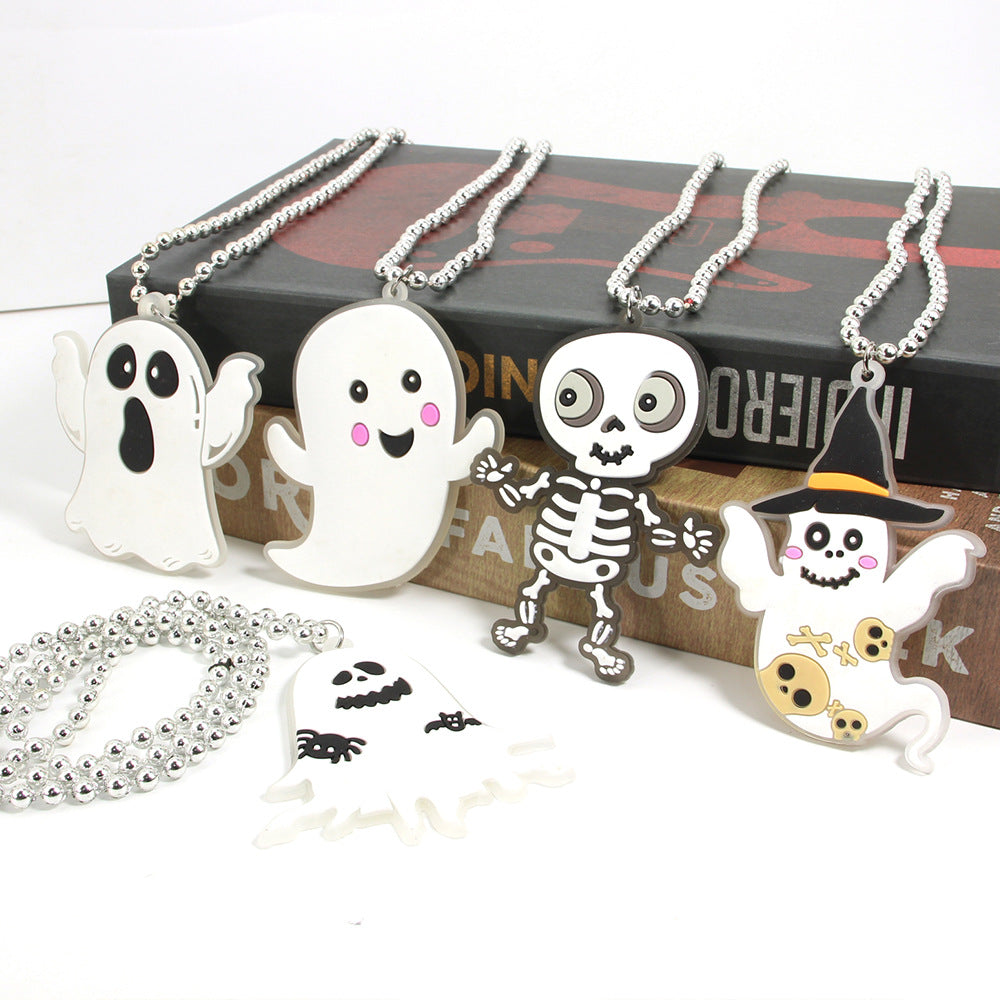 Wholesale Halloween Ghost PVC Necklaces ACC-NE-Shengh001