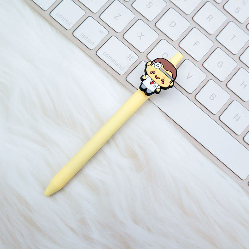 Wholesale  Cartoon PVC Creative Solid Color Doctor Medical 0.5 Pen Press Gel Pen